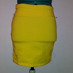 Charlotte Russe Yellow Bandage Skirt